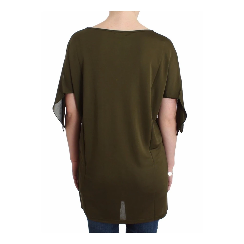 John Galliano Levendige Groene Blouse met Logodetails Green Dames