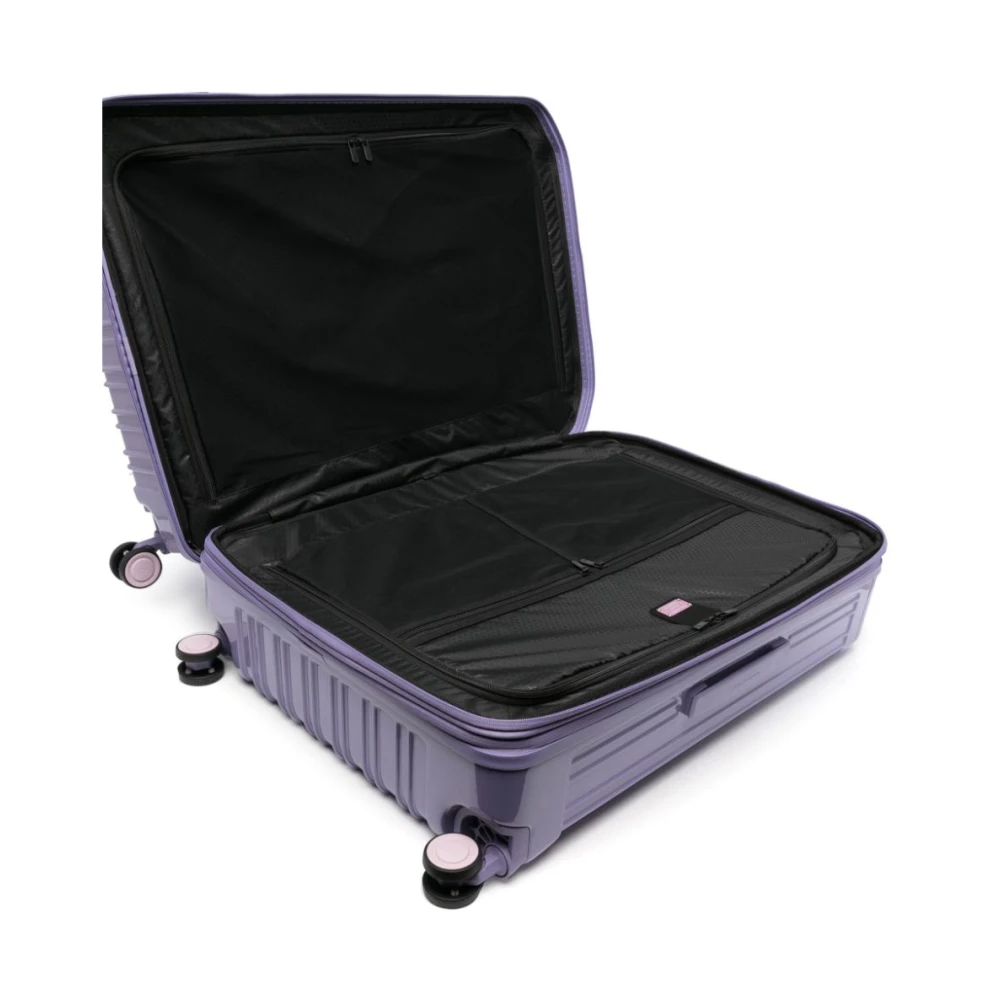 Piquadro Uitbreidbare Harde Schaal Vierwieler Trolley Purple Unisex