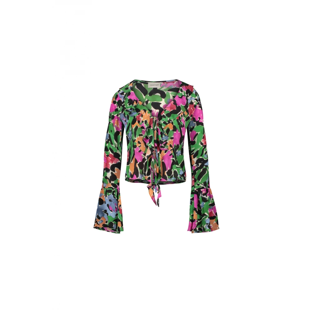 Fabienne Chapot Bloemenprint V-hals Blouse Multicolor Dames