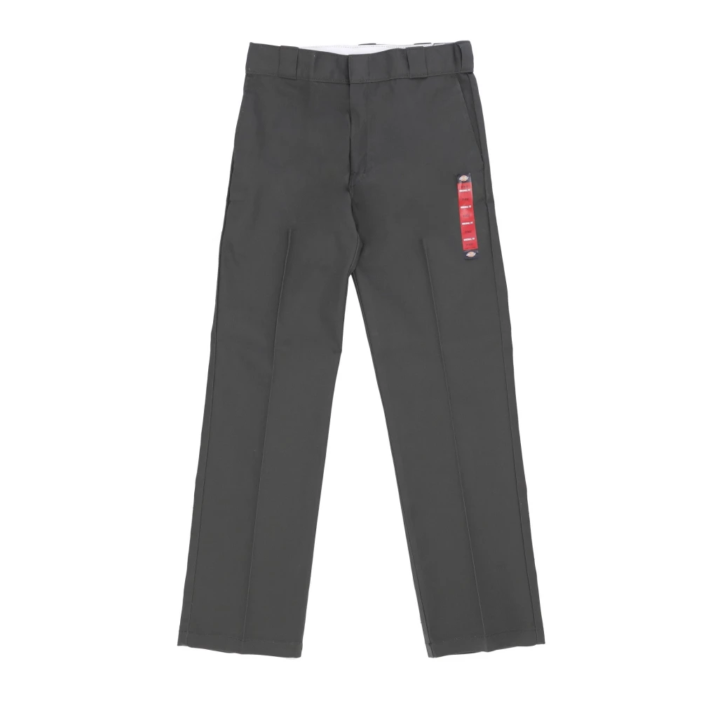 Dickies Men's Green Straight Trousers, W28 L30, Structured Olive Work Trousers