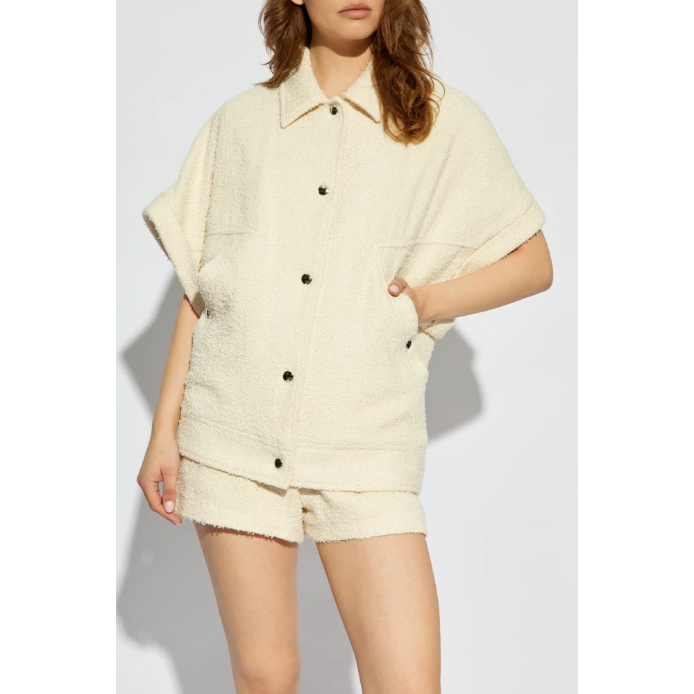 IRO Tweed shirt Neline Beige Dames