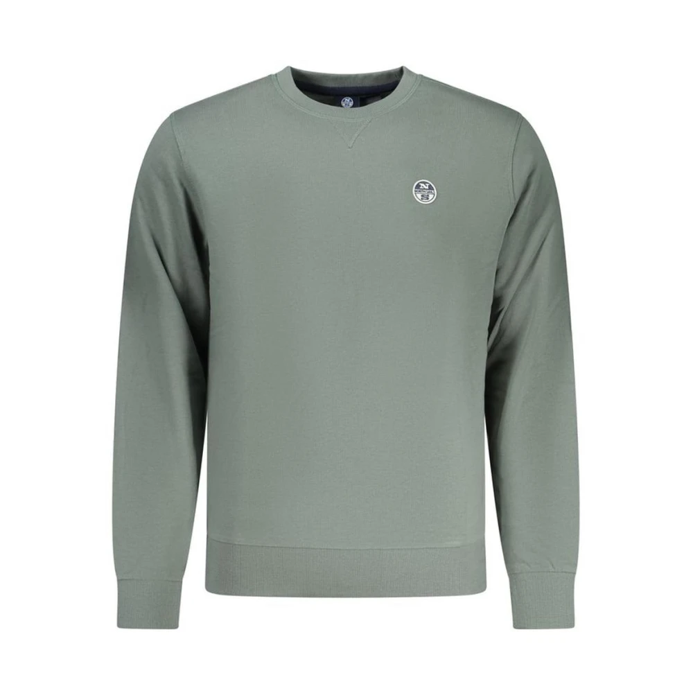 North Sails Mannelijk Groente Verde Katoenen Sweatshirt