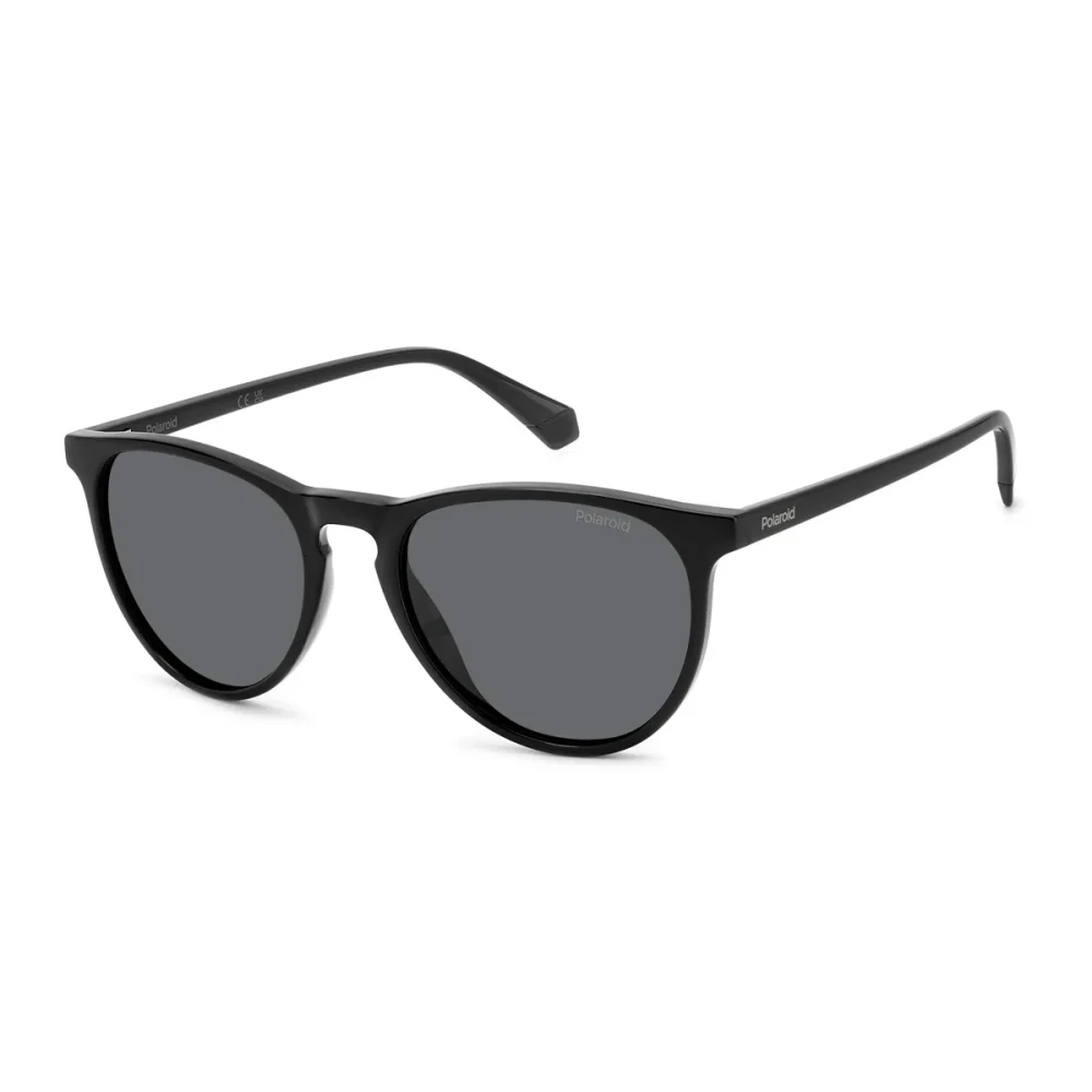 Polaroid Unisex Black Sunglasses, 54 Mm, Round Polarized Sunglasses Frame