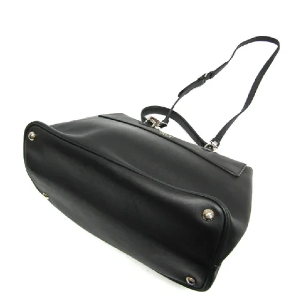 Prada Vintage Pre-owned Leather handbags Black Dames