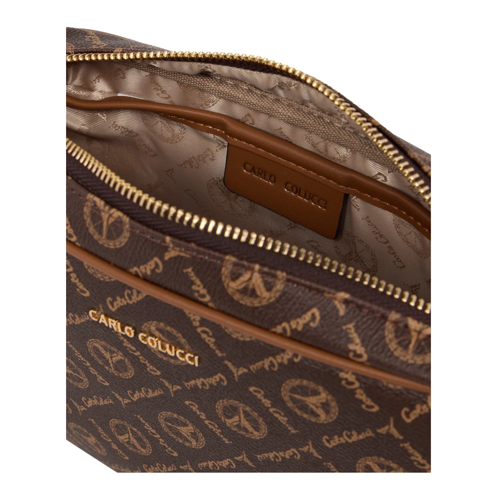 carlo colucci Handtas met Logoprint Brown Dames