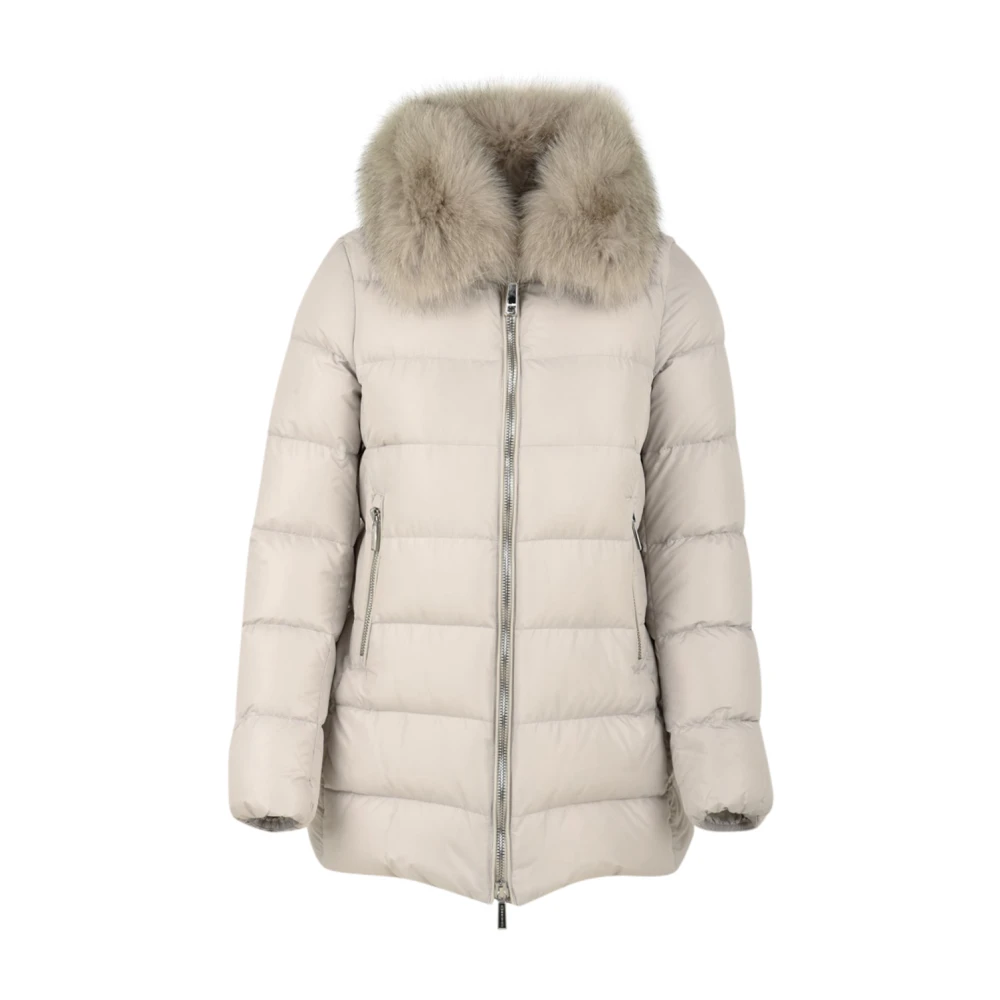 Moorer , Down Jackets, Female, Beige, S, Dorado Coat