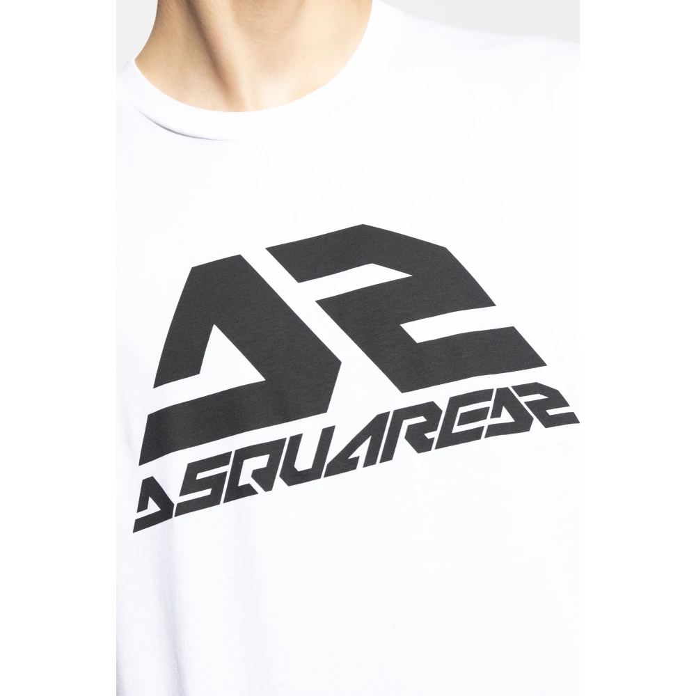 Dsquared2 T-shirt met print White Heren