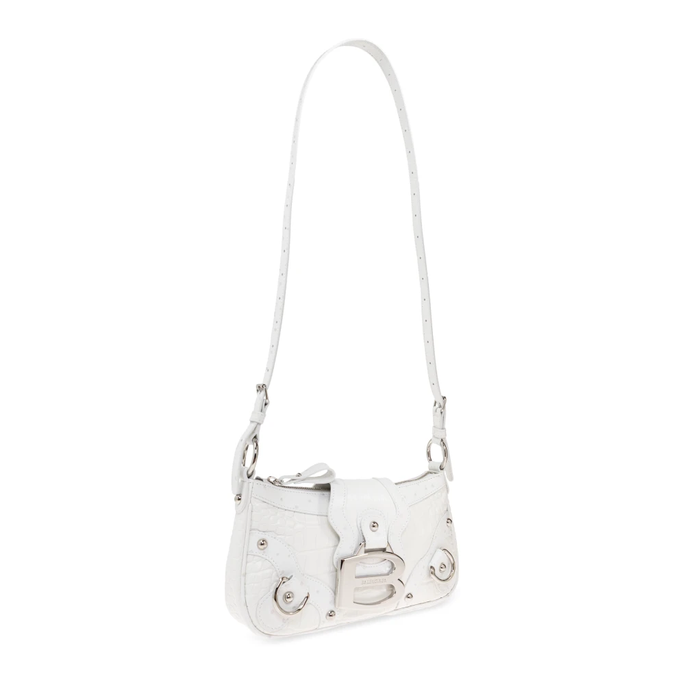 Balenciaga Essex Small Shoulder Bag White Dames