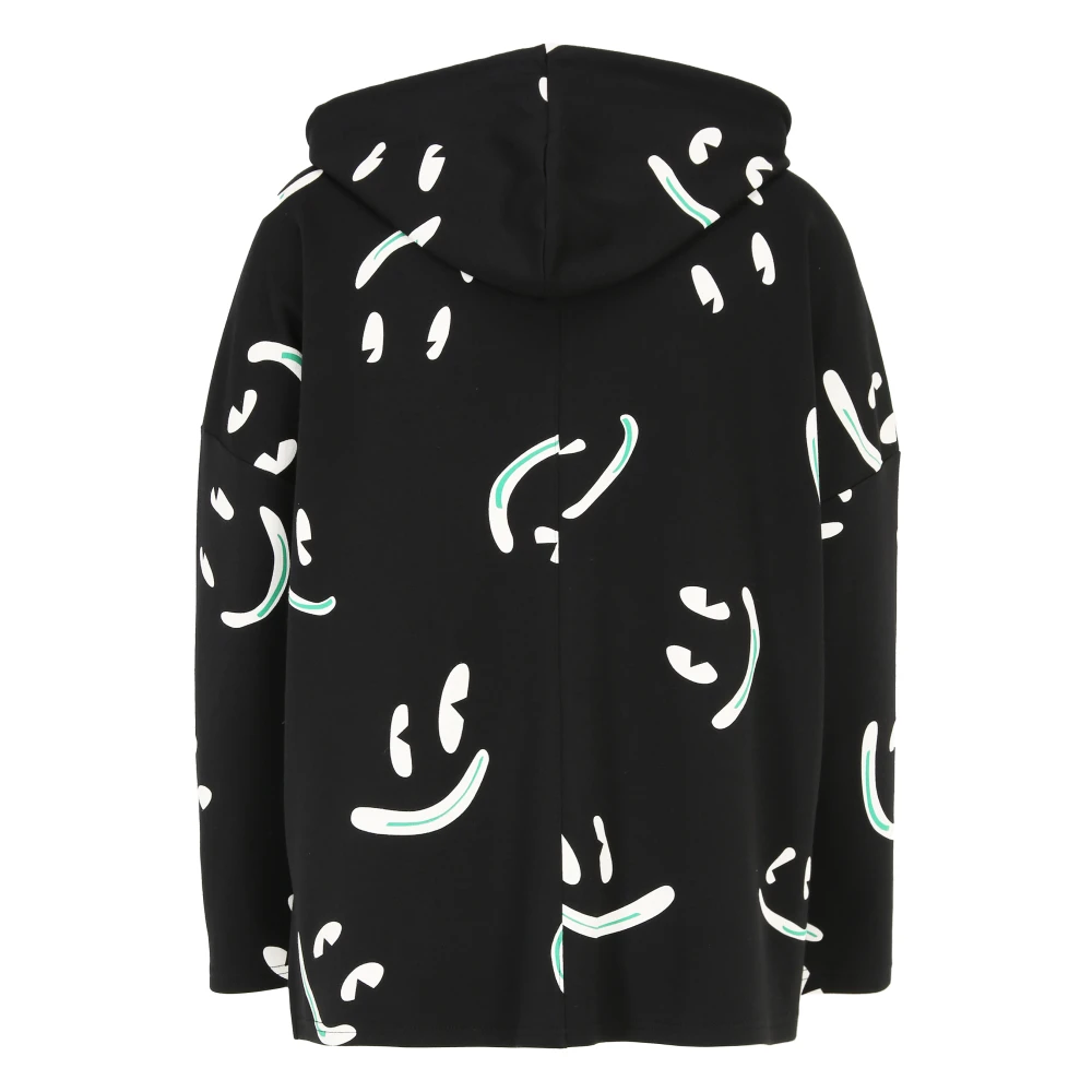 Doris S Smiley Print Hoodie Jack Black Dames