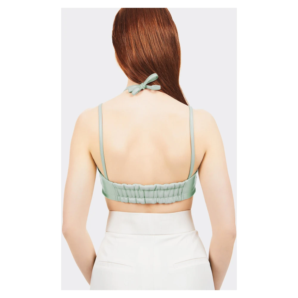 THEMOIRè Sleeveless Tops Blue Dames