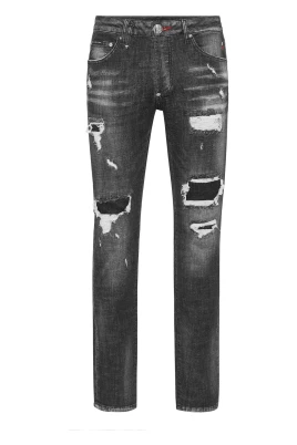 Denim Super Straight Cut Fit Byxor