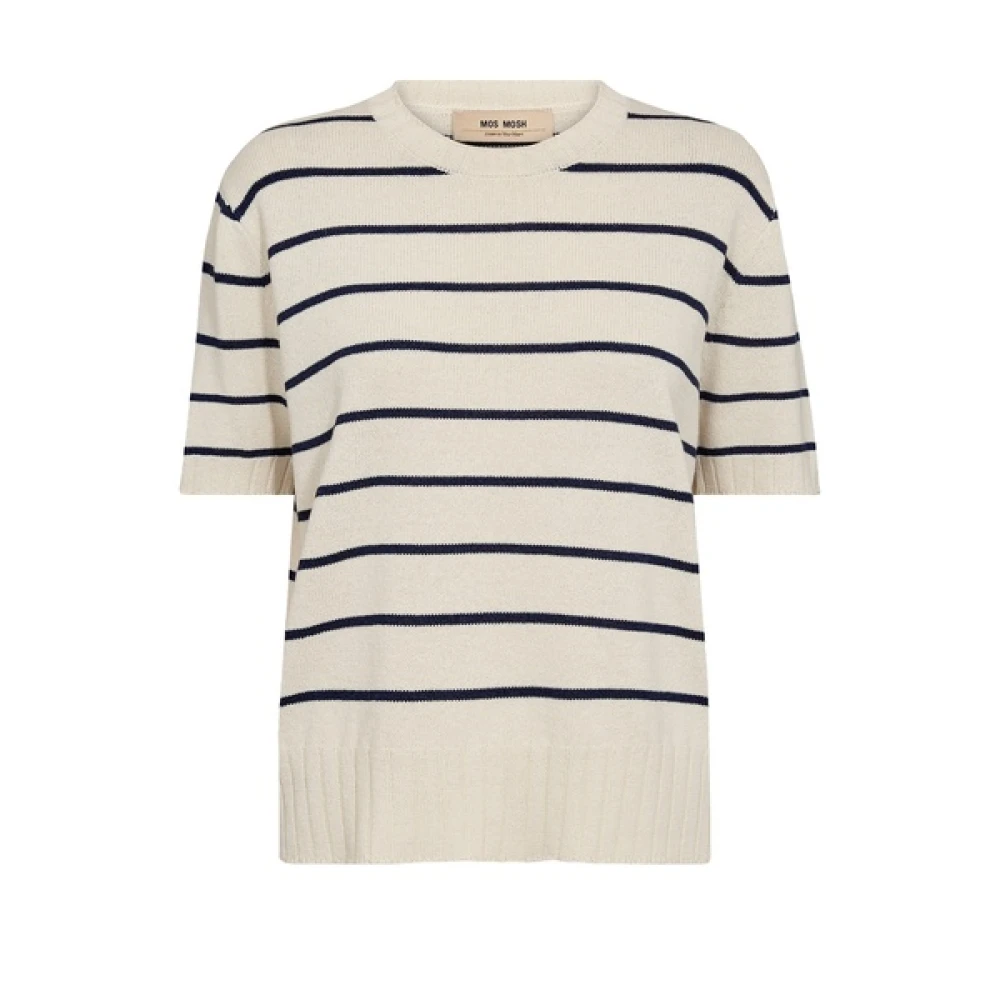 MOS MOSH Ecru Paper Gebreide Trui Beige Dames