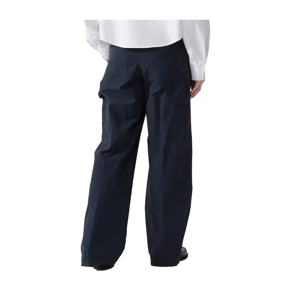 Aspesi Rechte Broek Blue Dames