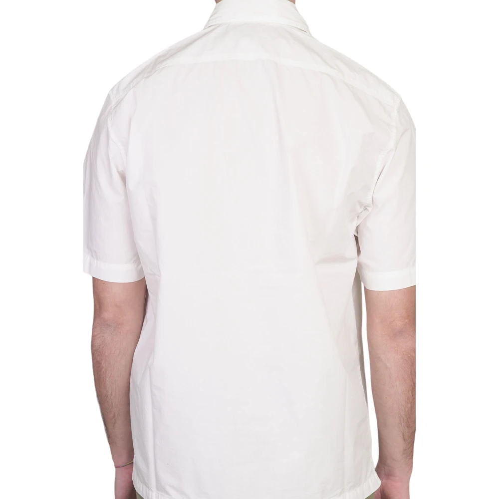 C.P. Company Zak Popeline Shirt White Heren