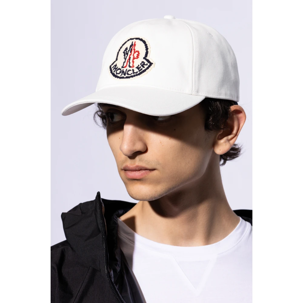 Moncler Pet met klep White Heren