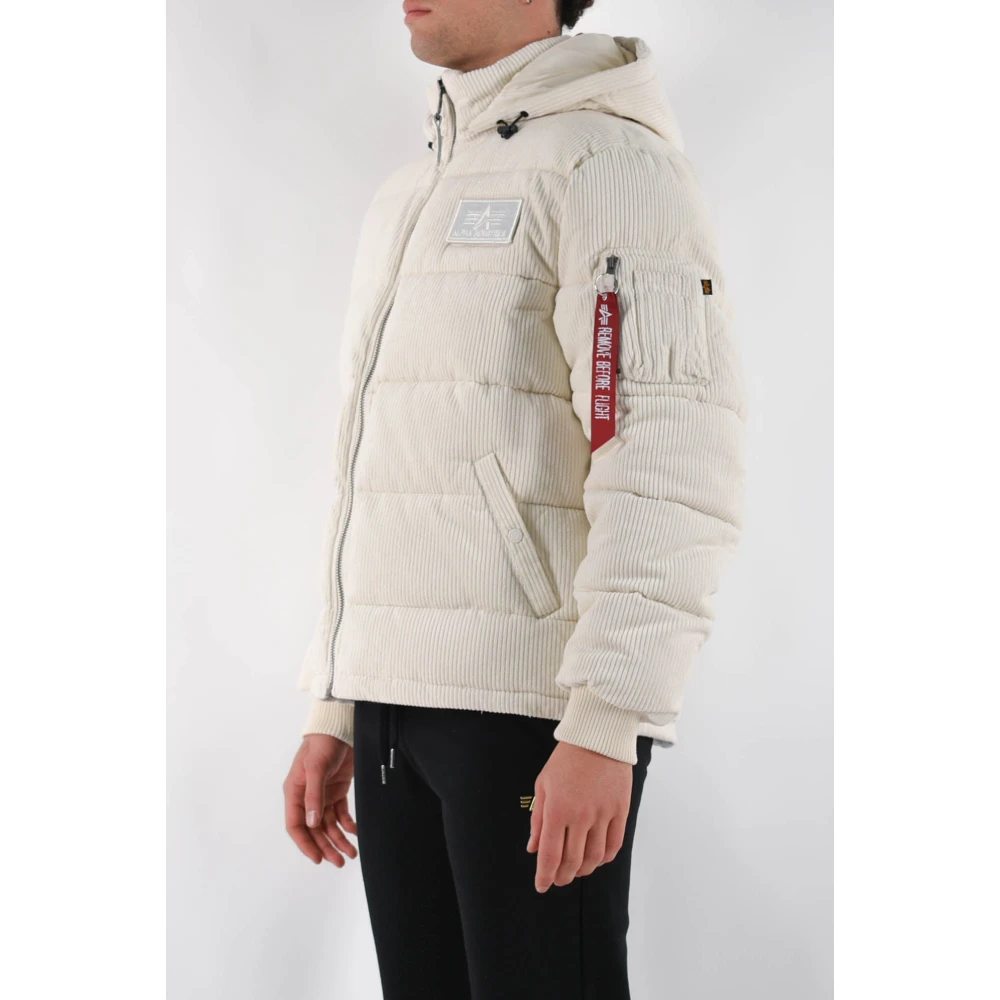alpha industries Gewatteerde Hoodie met Rits White Heren