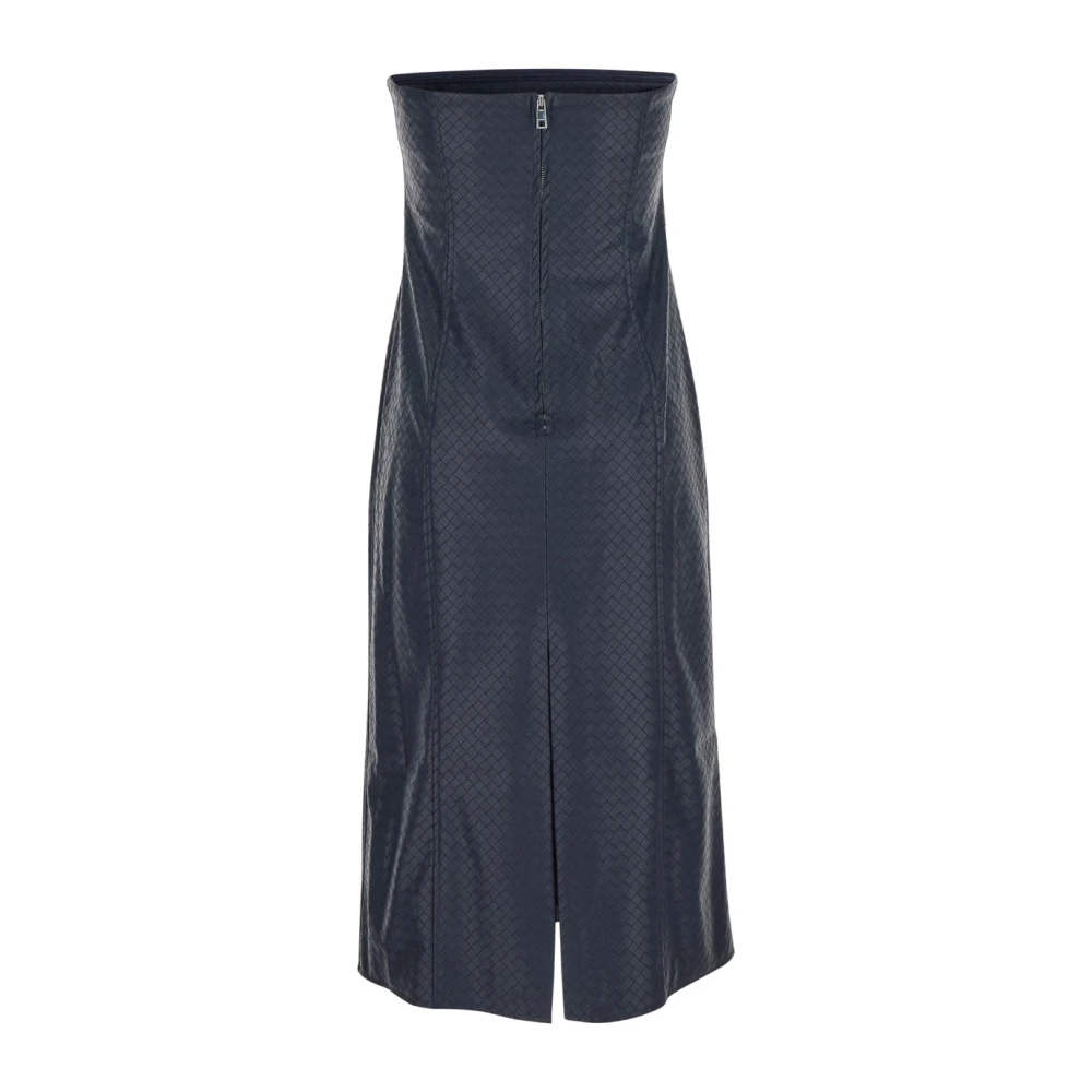Rotate Birger Christensen Gevlochten Midi Jurk Blue Dames