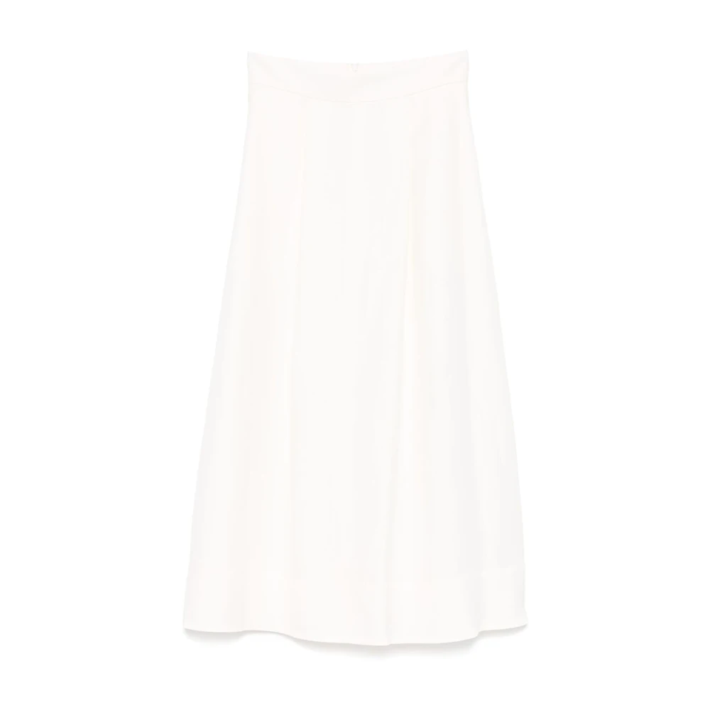 P.a.r.o.s.h. Witte Gerende Linnen Rok White Dames