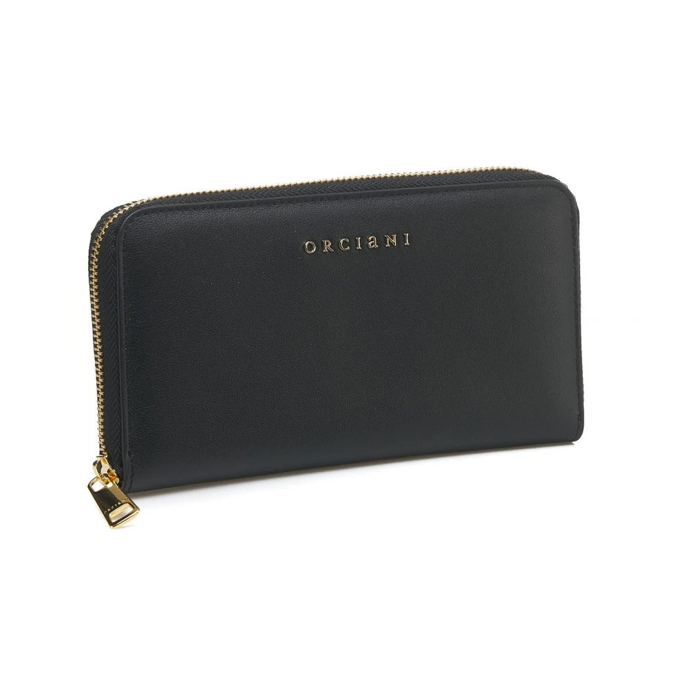 Orciani Zwarte Portemonnees voor Vrouwen Aw24 Black Dames