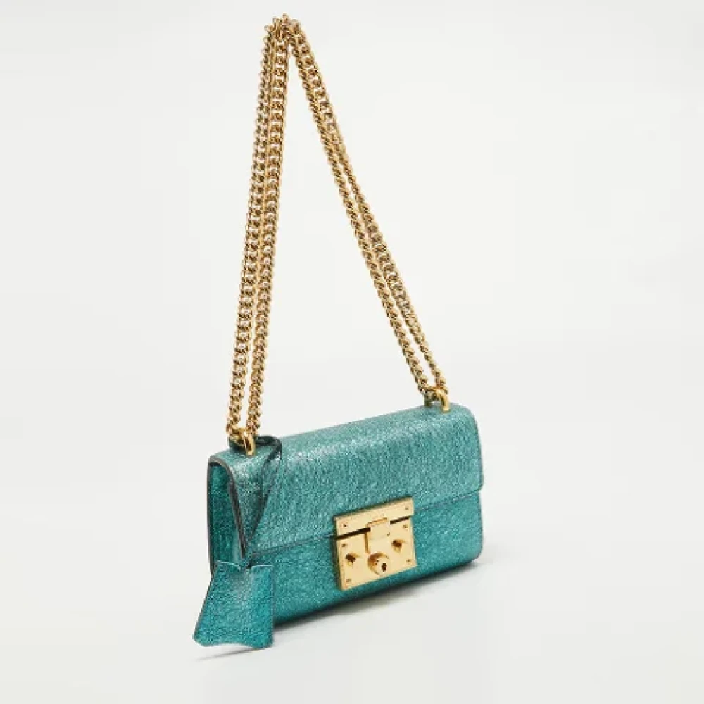 Gucci Vintage Pre-owned Leather gucci-bags Green Dames