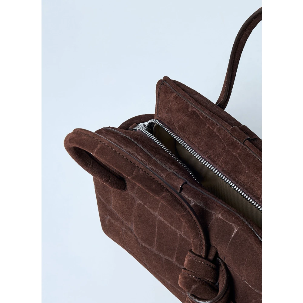 Jacquemus Krokodil-geprint Leren Handtas Brown Dames