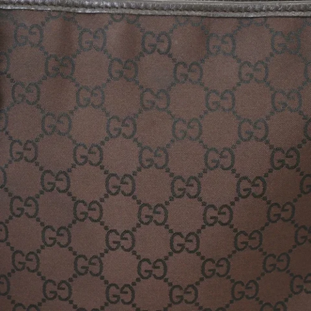 Gucci Vintage Pre-owned Nylon gucci-bags Brown Dames