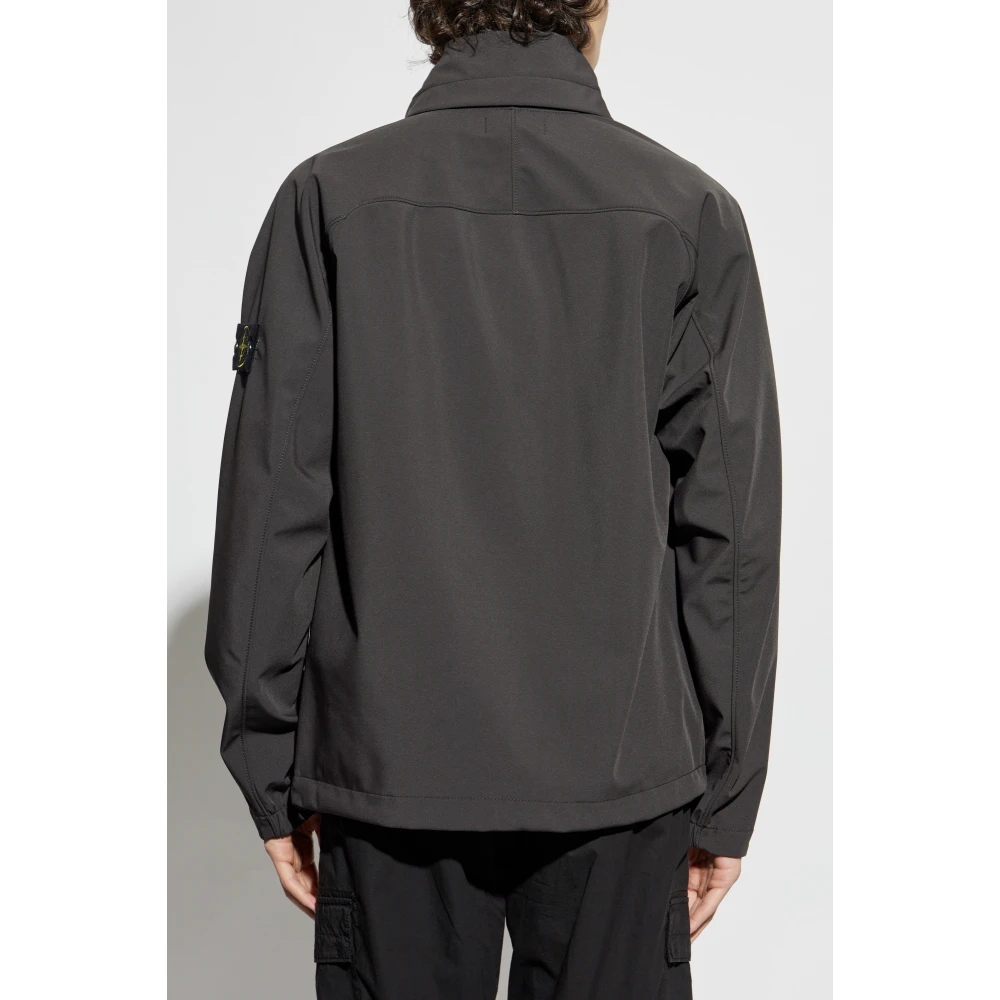 Stone Island Jas met logo Gray Heren