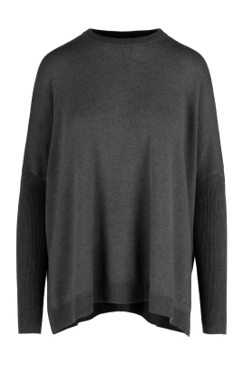 Oversized Merinoull Långärmad Tröja