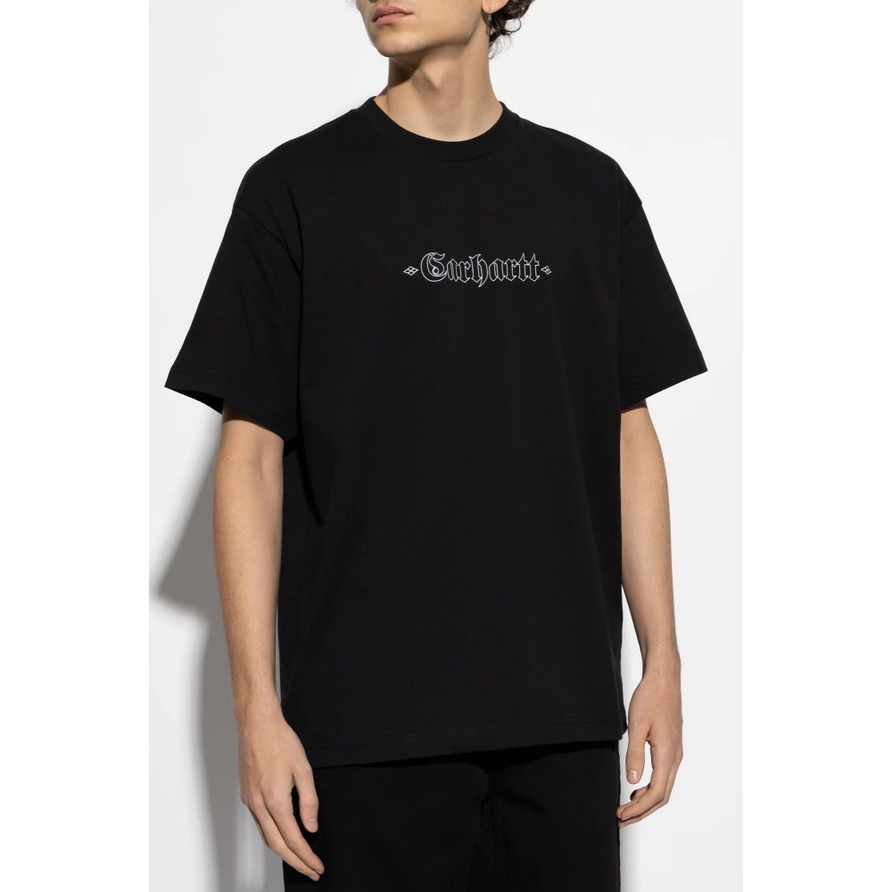 Carhartt WIP T-shirt met logo Black Heren