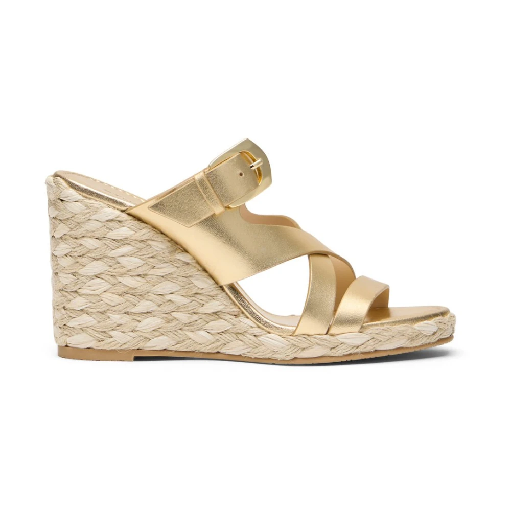Stuart Weitzman Wedges, Female, 5 Uk, Sai Espadrille Wedge Yellow