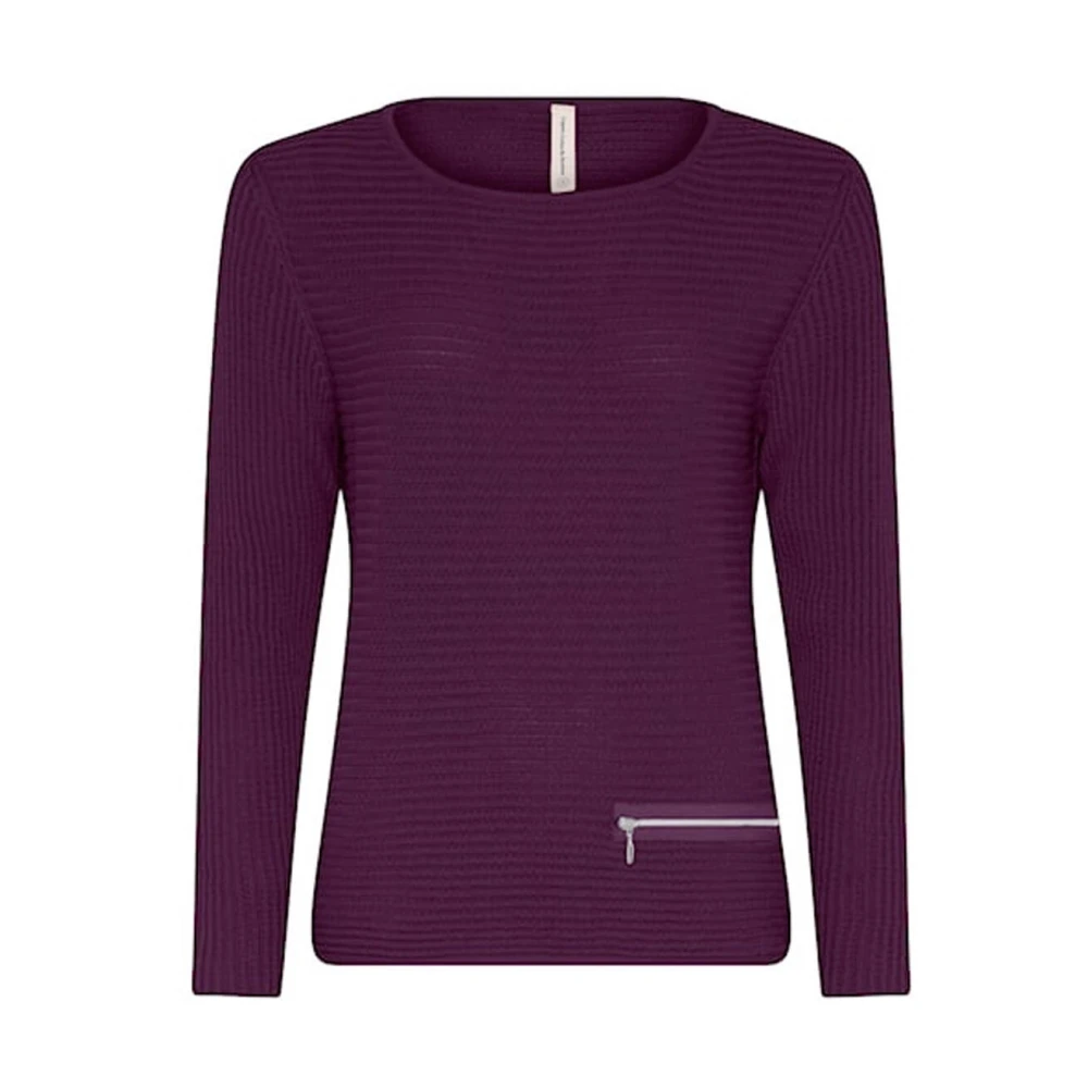 Skovhuus Jumper met ritseffect Purple Dames
