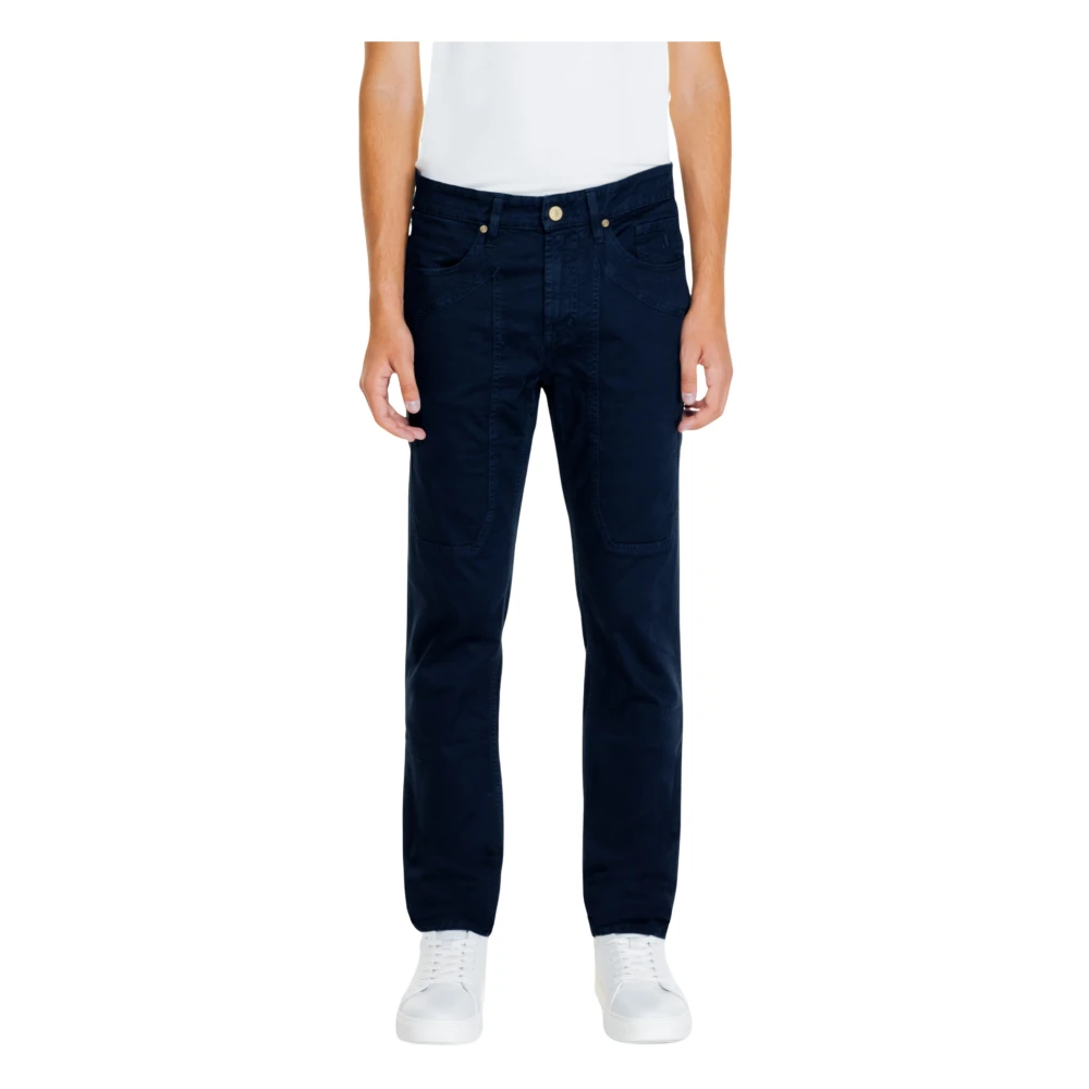 Jeckerson Blauwe Rits Knoop Broek Herfst Winter Blue Heren