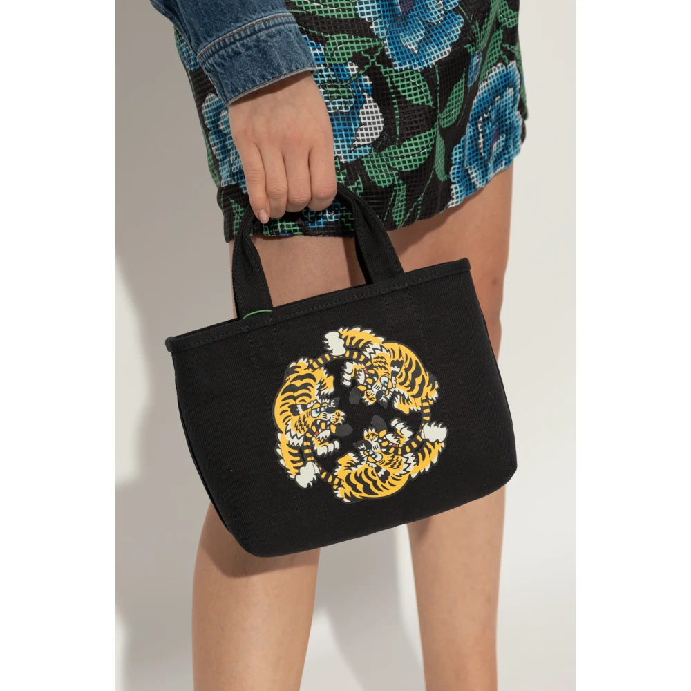 Kenzo Handtas met tijger motief Black Dames