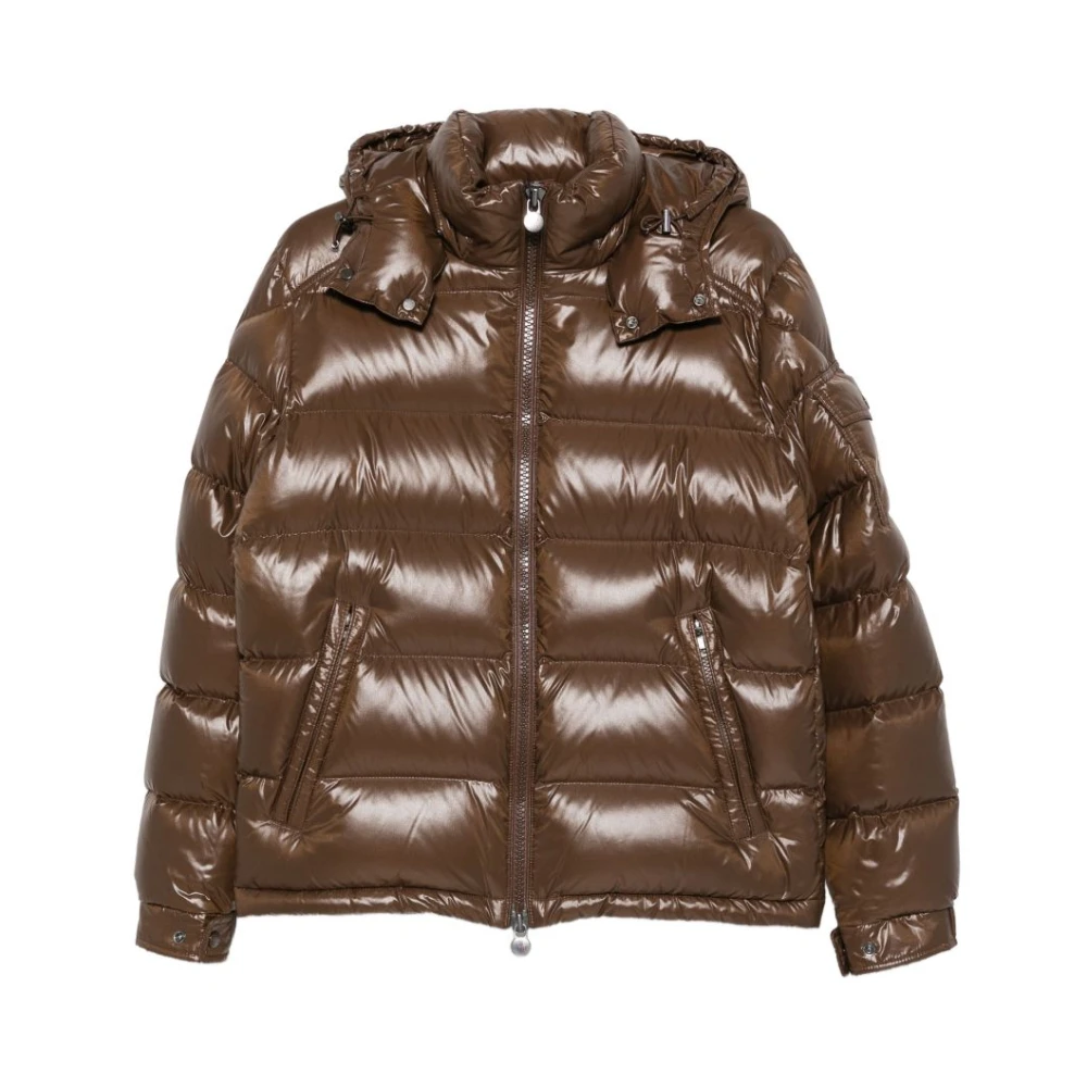 Moncler Maya Jacket - Male - Down Jackets - Brown - M - Jackets