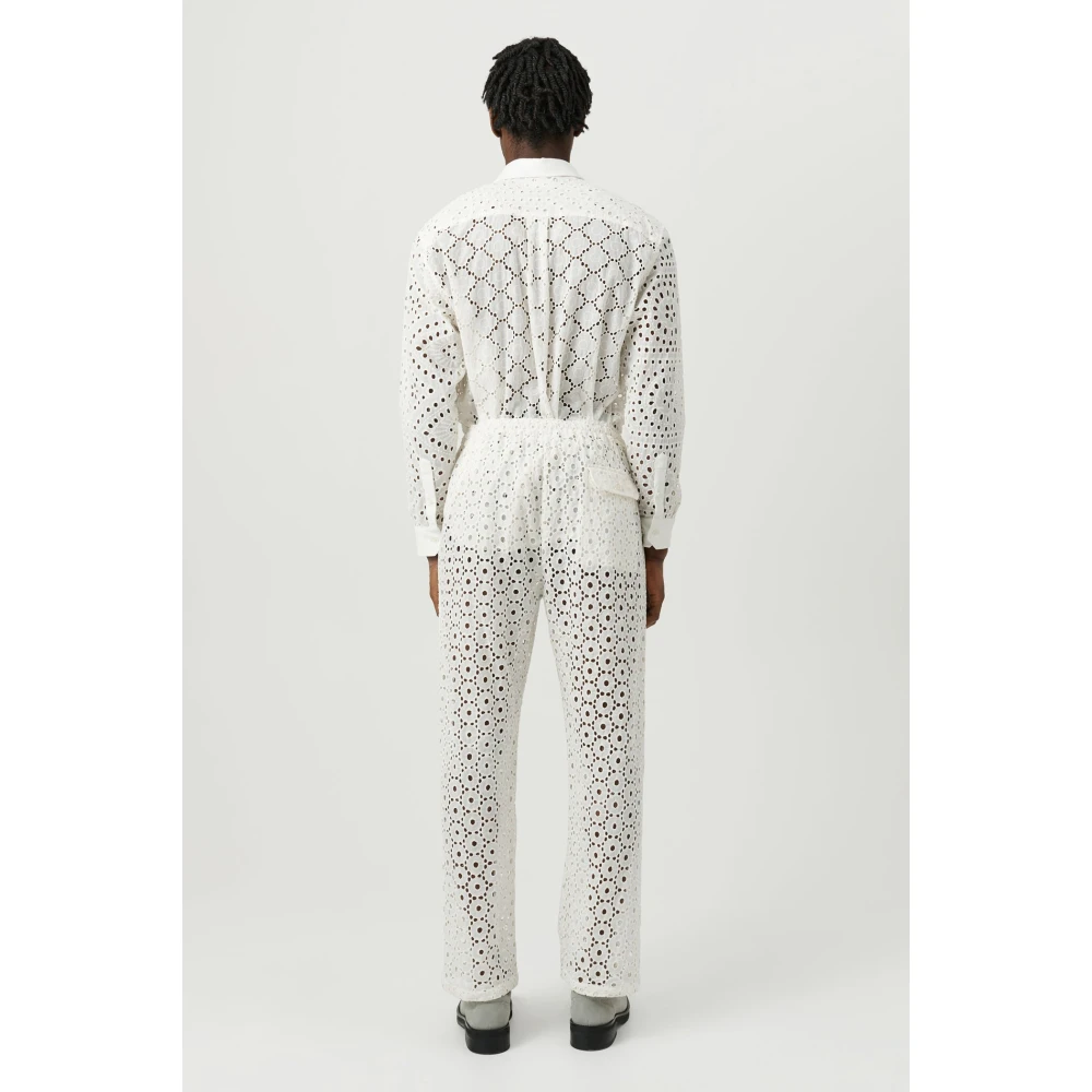 Soulland Trousers White Unisex