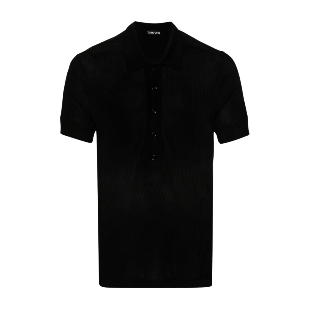 Tom Ford Heren Zwarte T-Shirts & Polos Black Heren