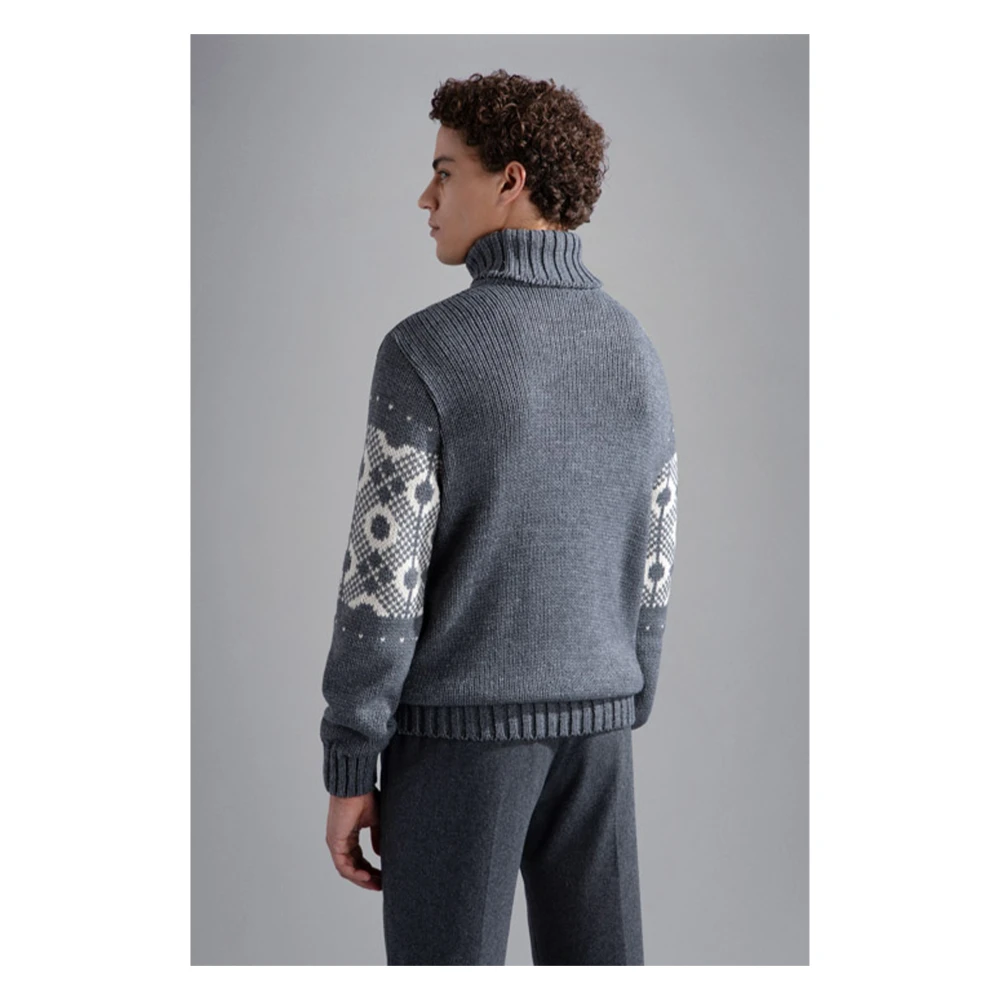 PAUL & SHARK Stijlvolle Dolcevita Trui Gray Heren