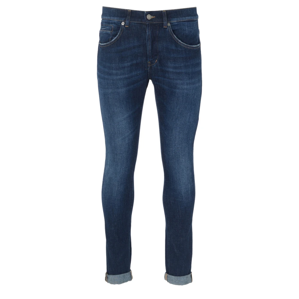 Dondup Skinny Jeans in Gewassen Blauw Denim Blue Heren