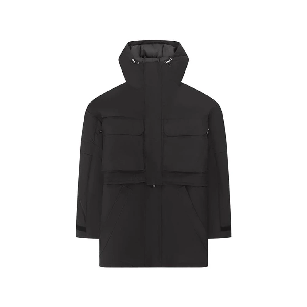 Heliot Emil Zwarte Elementary Parka met Afneembare Onderdelen Black Dames