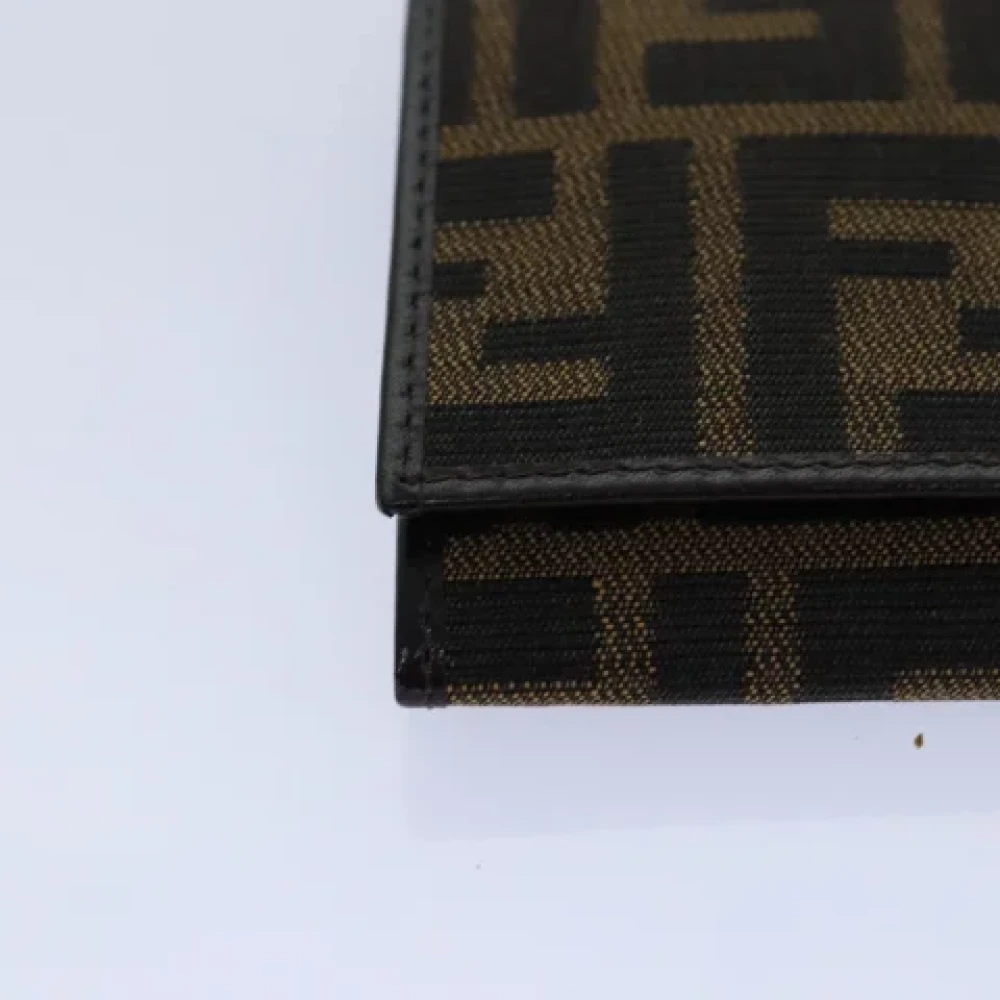 Fendi Vintage Pre-owned Canvas wallets Brown Dames