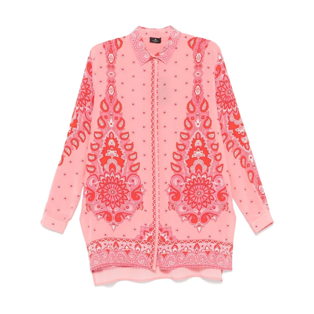ETRO Roze Knoopshirt Pink Dames