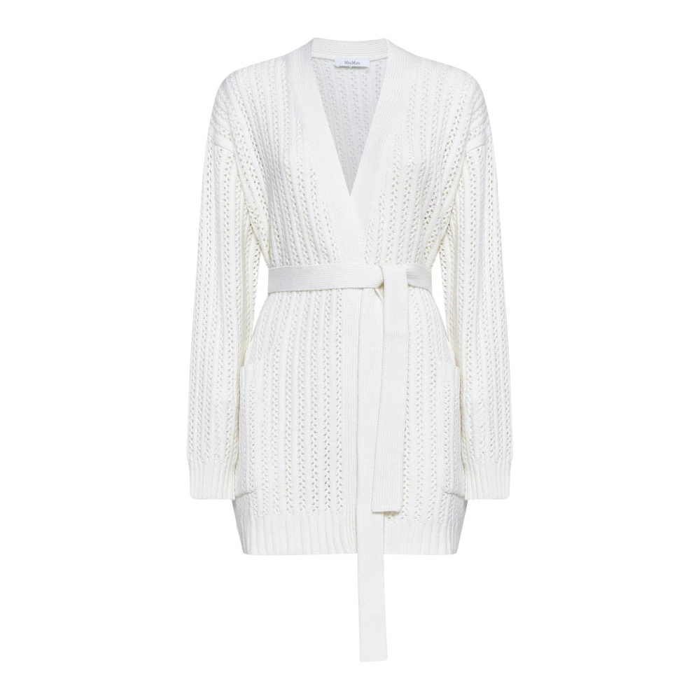 Max Mara Gezellige Wol Kasjmier Vest White Dames