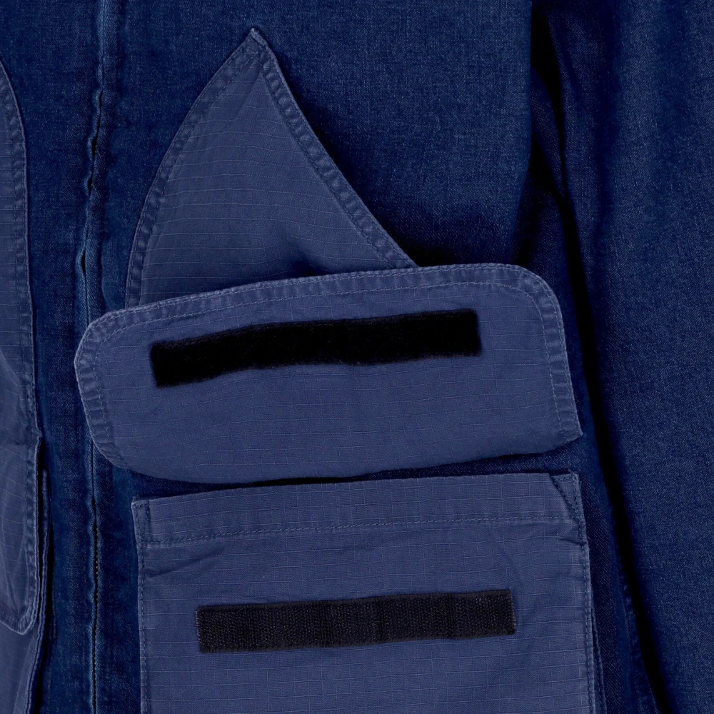 Carhartt WIP Blauw Stone Washed Lichtgewicht Herenjas Blue Heren