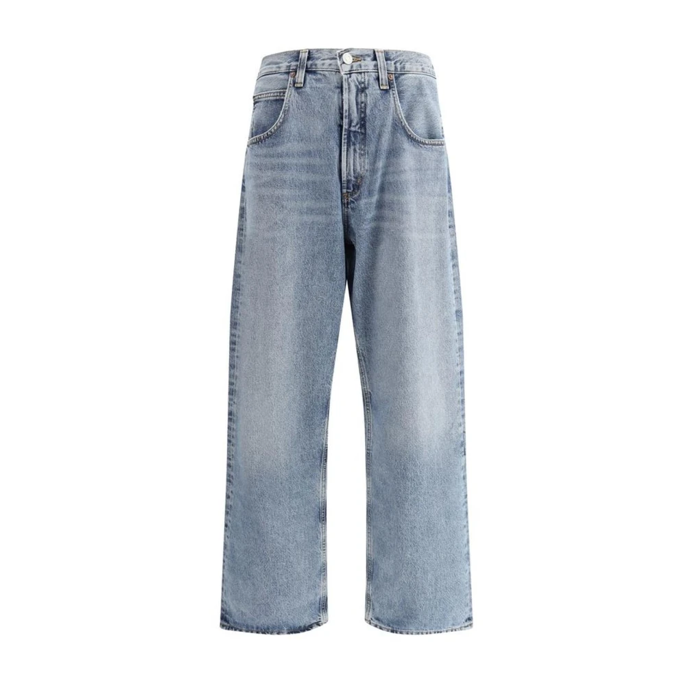 Agolde High-Waisted Five-Pocket Jeans met riemlussen Blue Heren