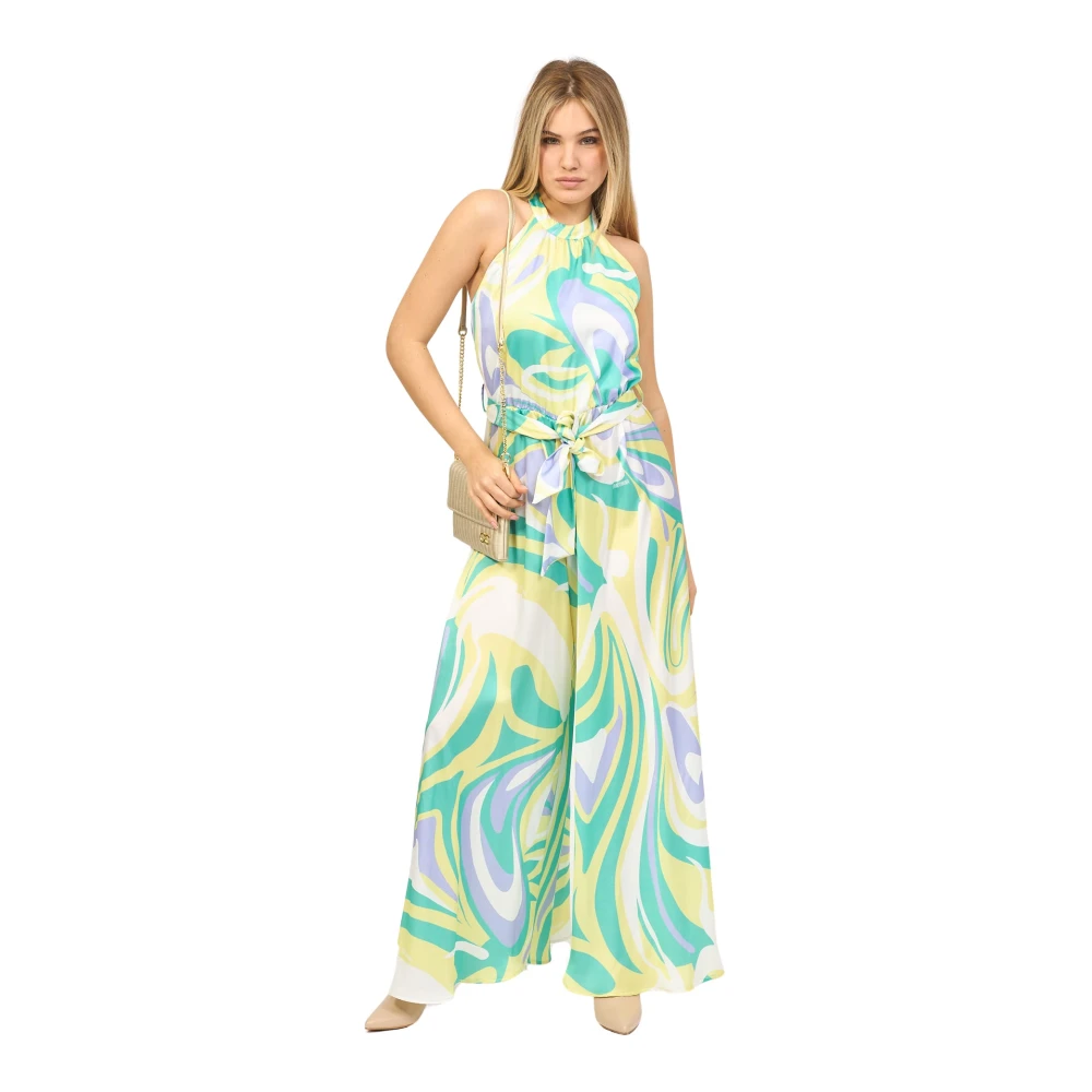 Fracomina Bloemen jumpsuit jurk Multicolor Dames