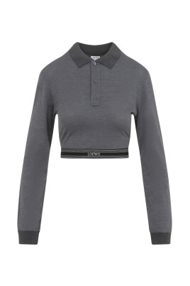 charcoal-melange-cropped-polo-shirt