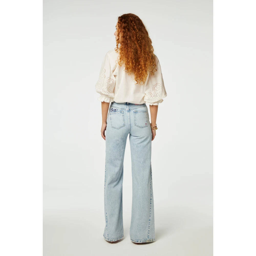 Fabienne Chapot Blouse met ruches kraag White Dames