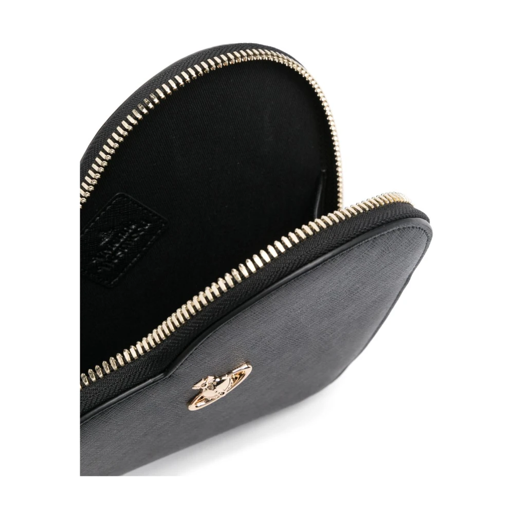 Vivienne Westwood Zwarte Schoudertas met Rits Black Dames