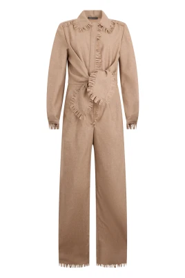 Fringad jumpsuit i ull