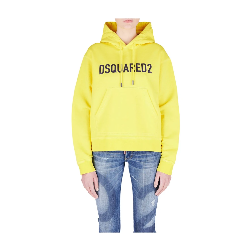 Dsquared2 Men's Yellow Hoodies, Xs, Technicolor Hoodie